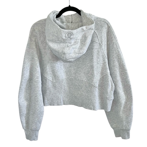 Lululemon Scuba Oversized 1/2 Zip Hoodie, Hthrd Core Ultra Light Grey, Sz. M/L - Picture 5 of 16